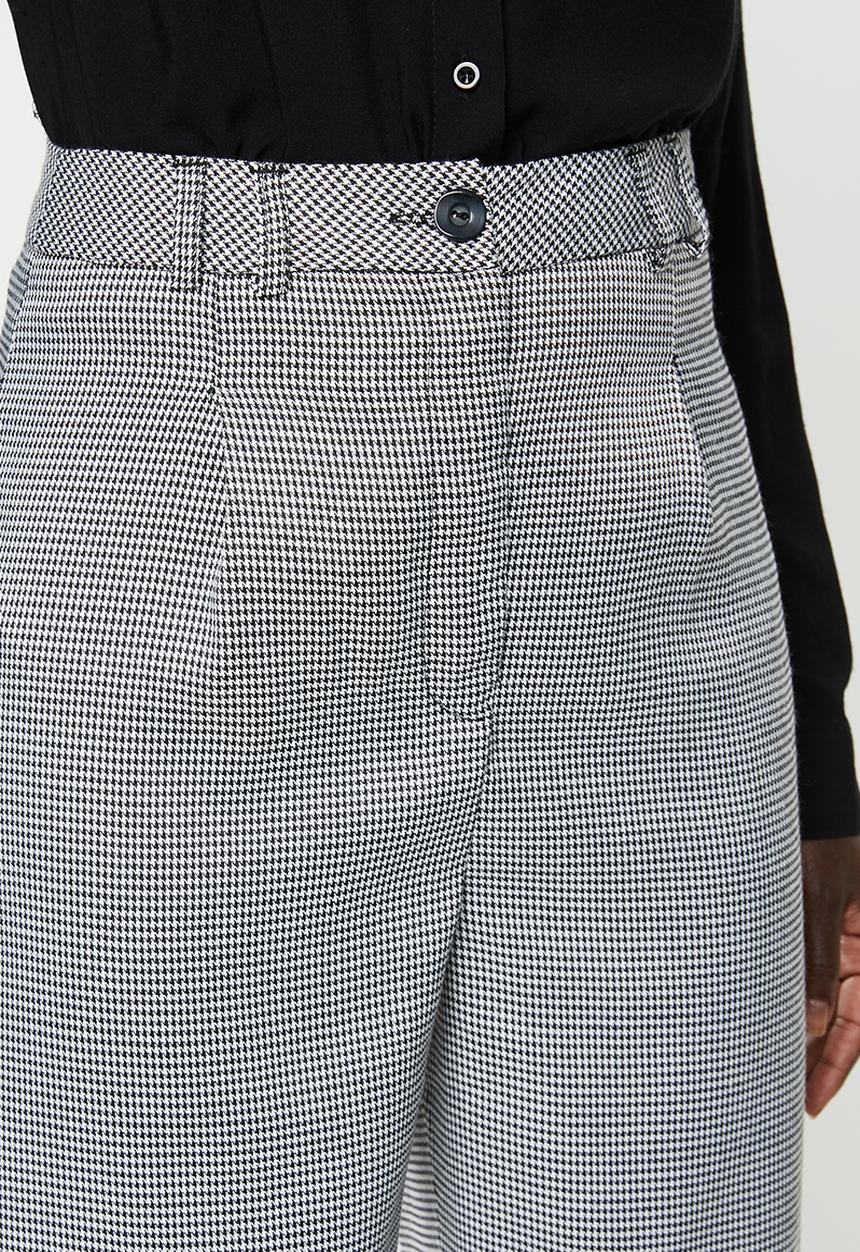 edit - Tailored wide leg pants - white & black