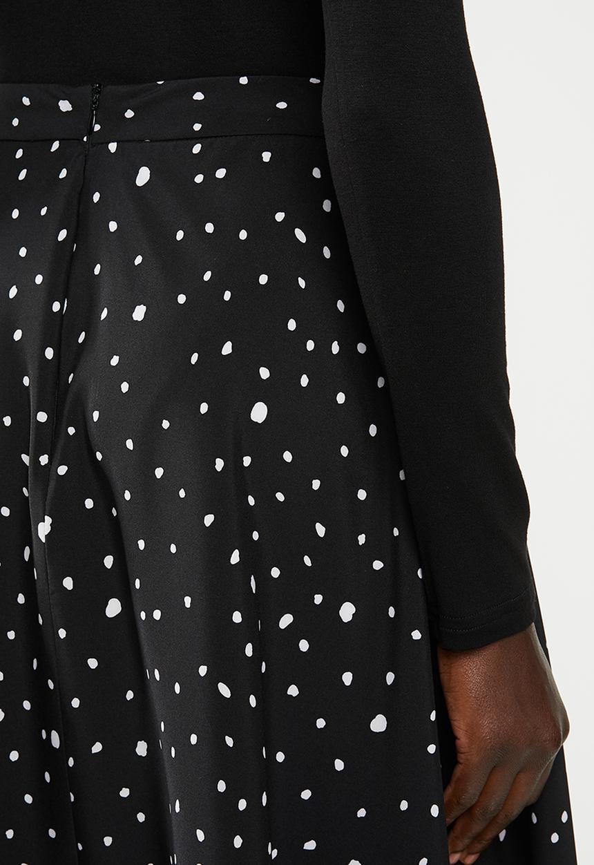 edit - Hanky hem skirt - black & white