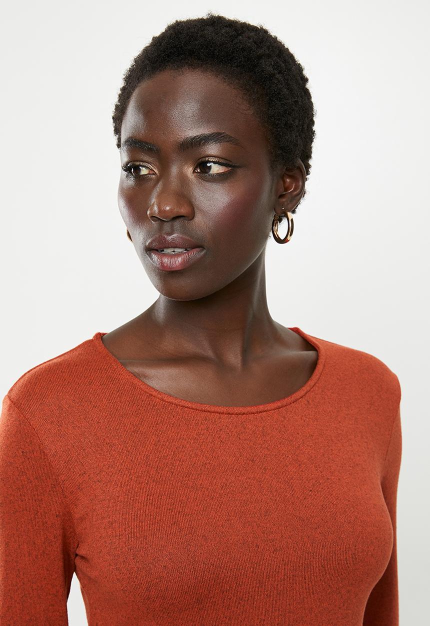 edit - Drawcord dress - rust