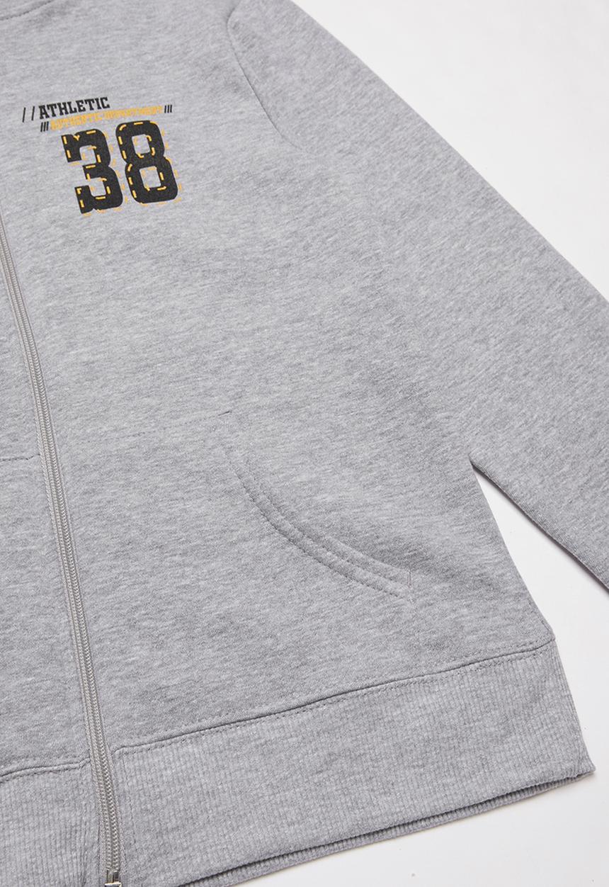 Rebel Republic - Zip through hoodie - grey