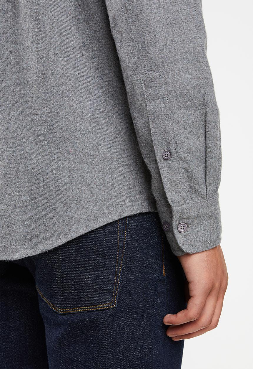 JEEP - Dapper flannel long sleeve shirt - grey