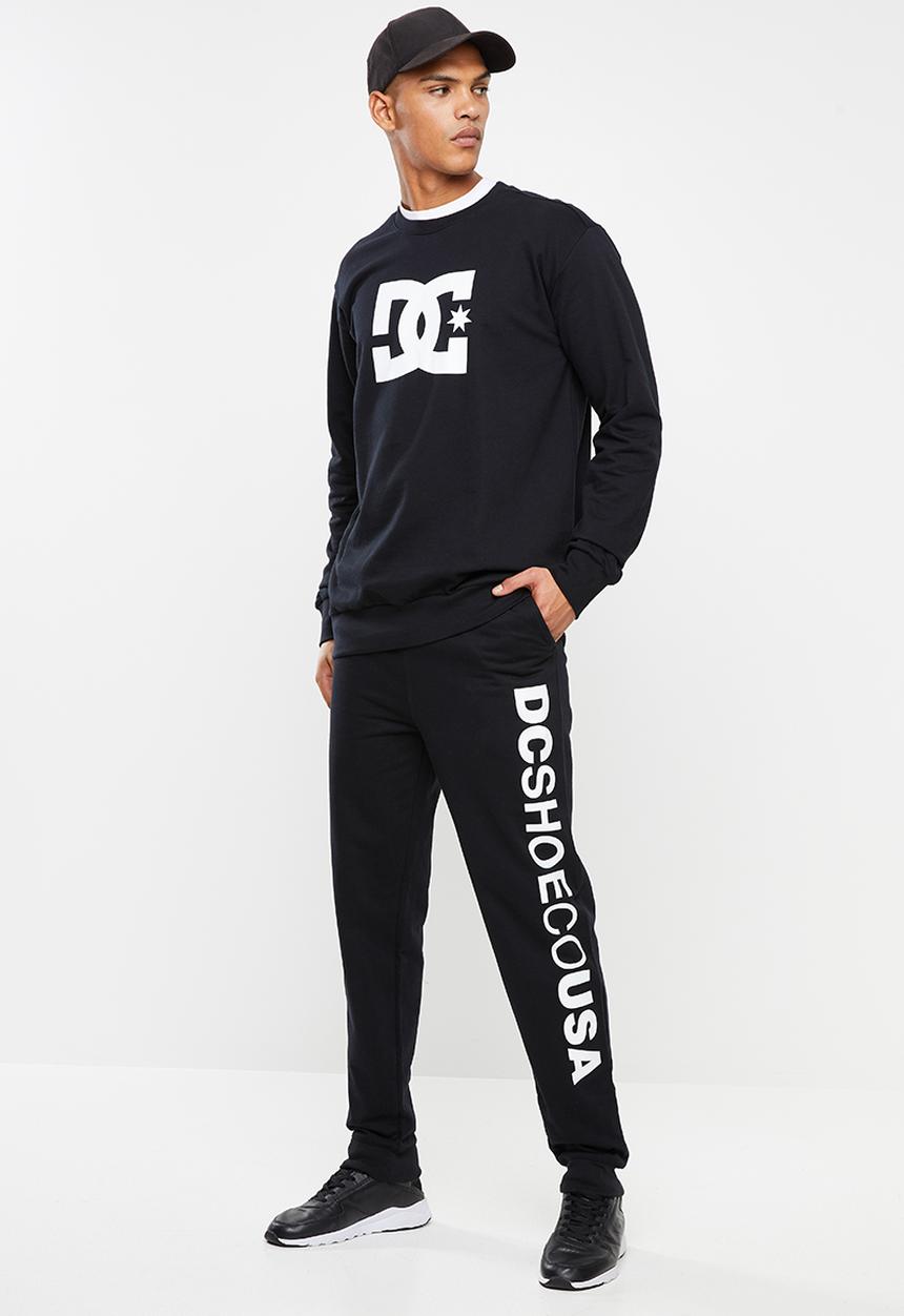 DC - Side print jogger - black