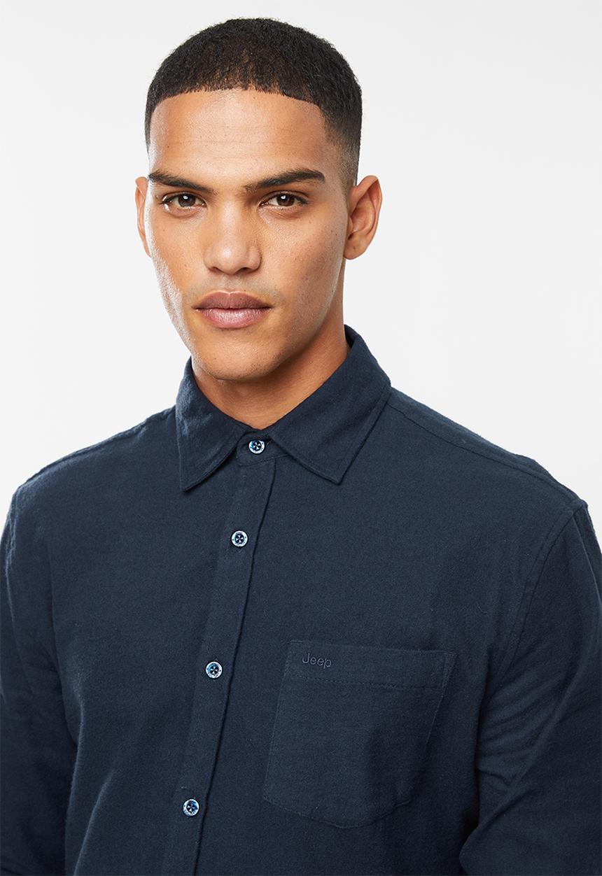 JEEP - Dapper flannel shirt - navy