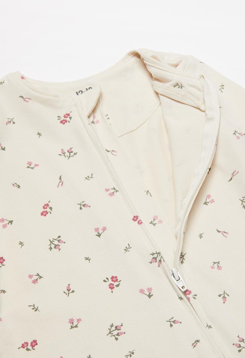 Cotton On - Long sleeve romper, legging & bib - floral fields