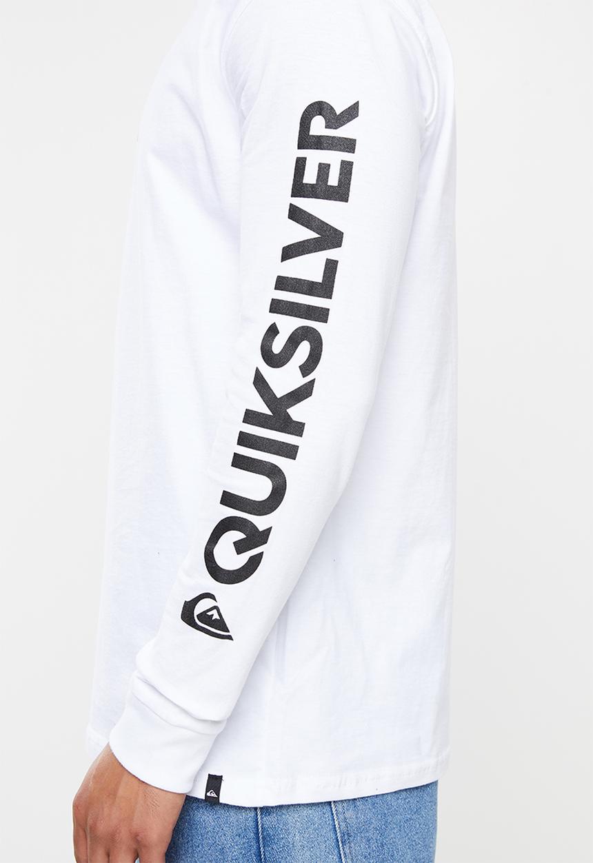 Quiksilver - Comp logo tee - white