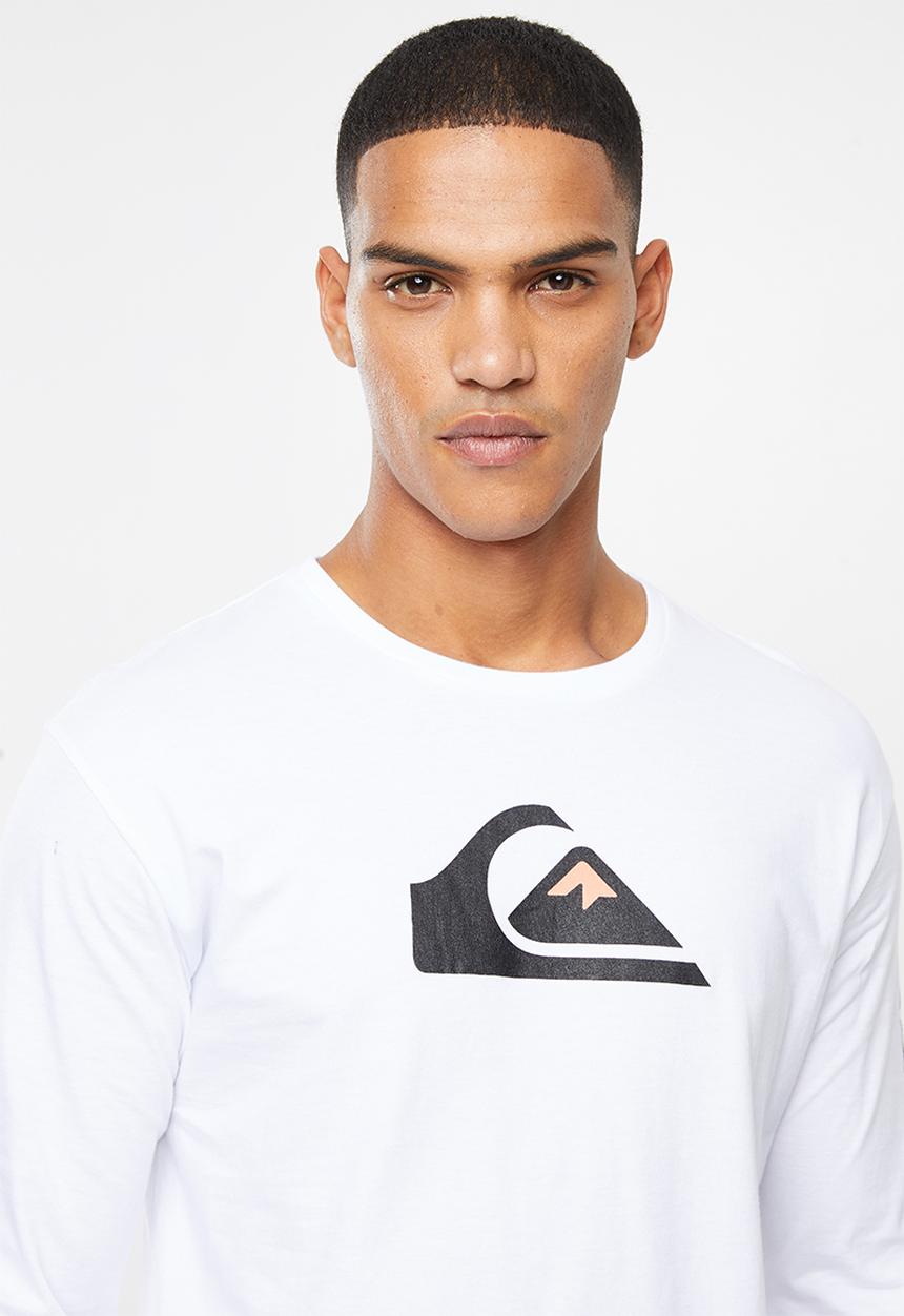 Quiksilver - Comp logo tee - white