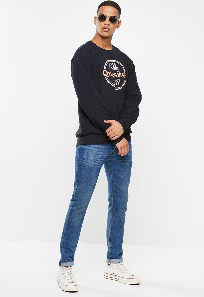 Quiksilver - Words remain sweatshirt - black