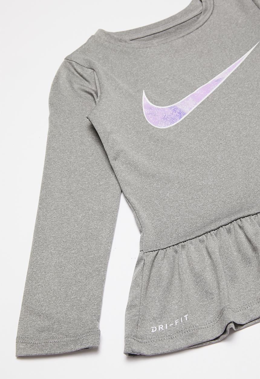 Nike - Nike peplum tunic legging set - purple & grey