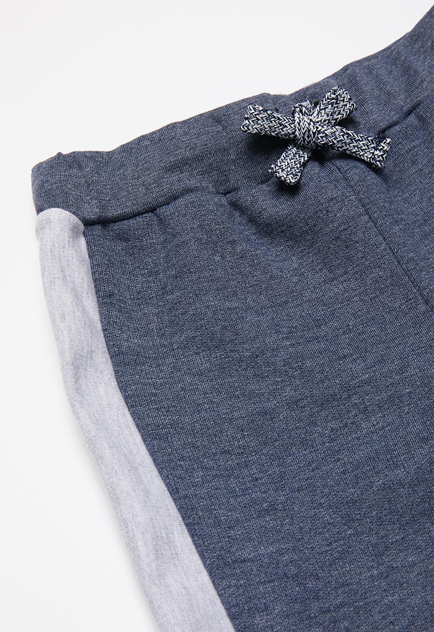 Pop Candy - Boys tracksuit set  - blue & grey melange