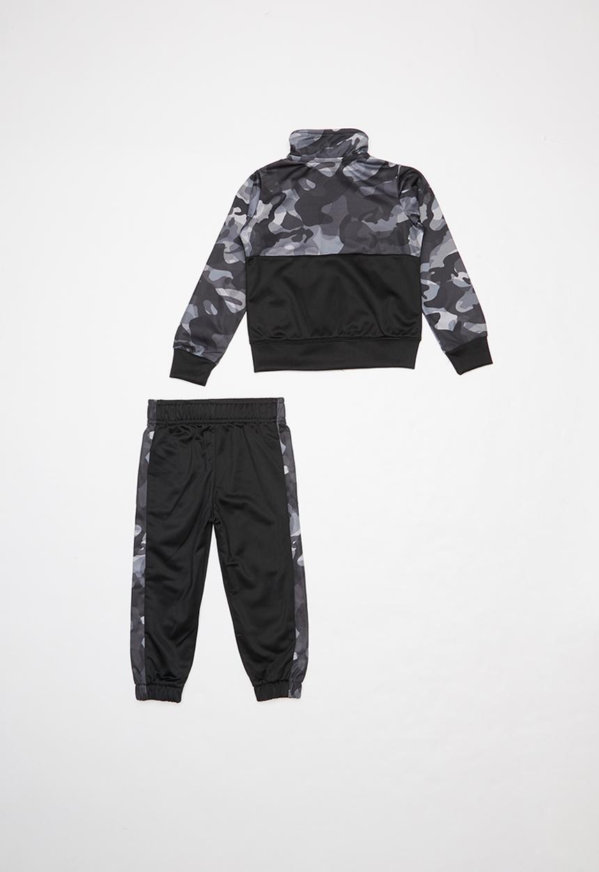 Nike - Nike texture camo tricot set - black & grey