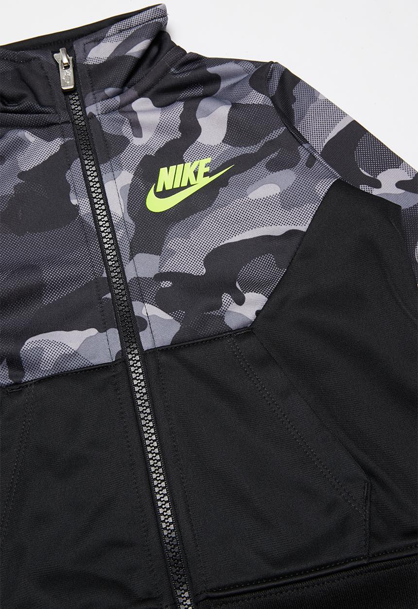 Nike - Nike texture camo tricot set - black & grey