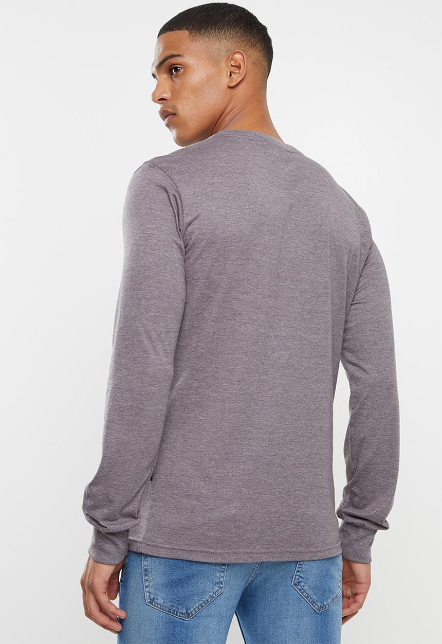 Rip Curl - Box texture long sleeve tee - grey