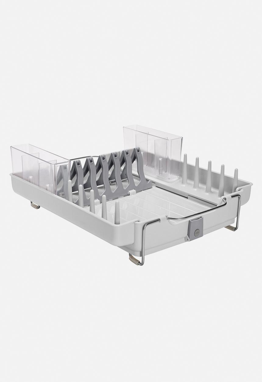 OXO - Foldaway dish rack - grey