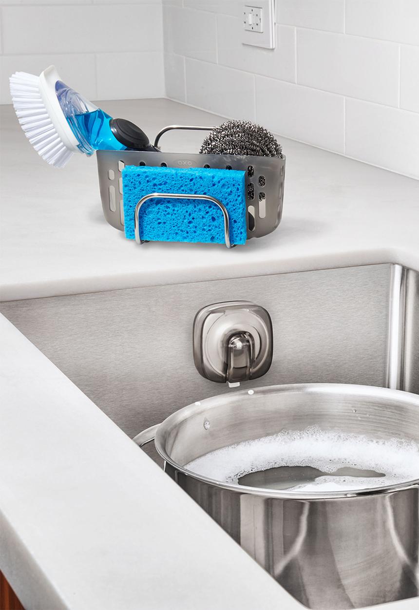 OXO - Stronghold suction sink caddy - grey 