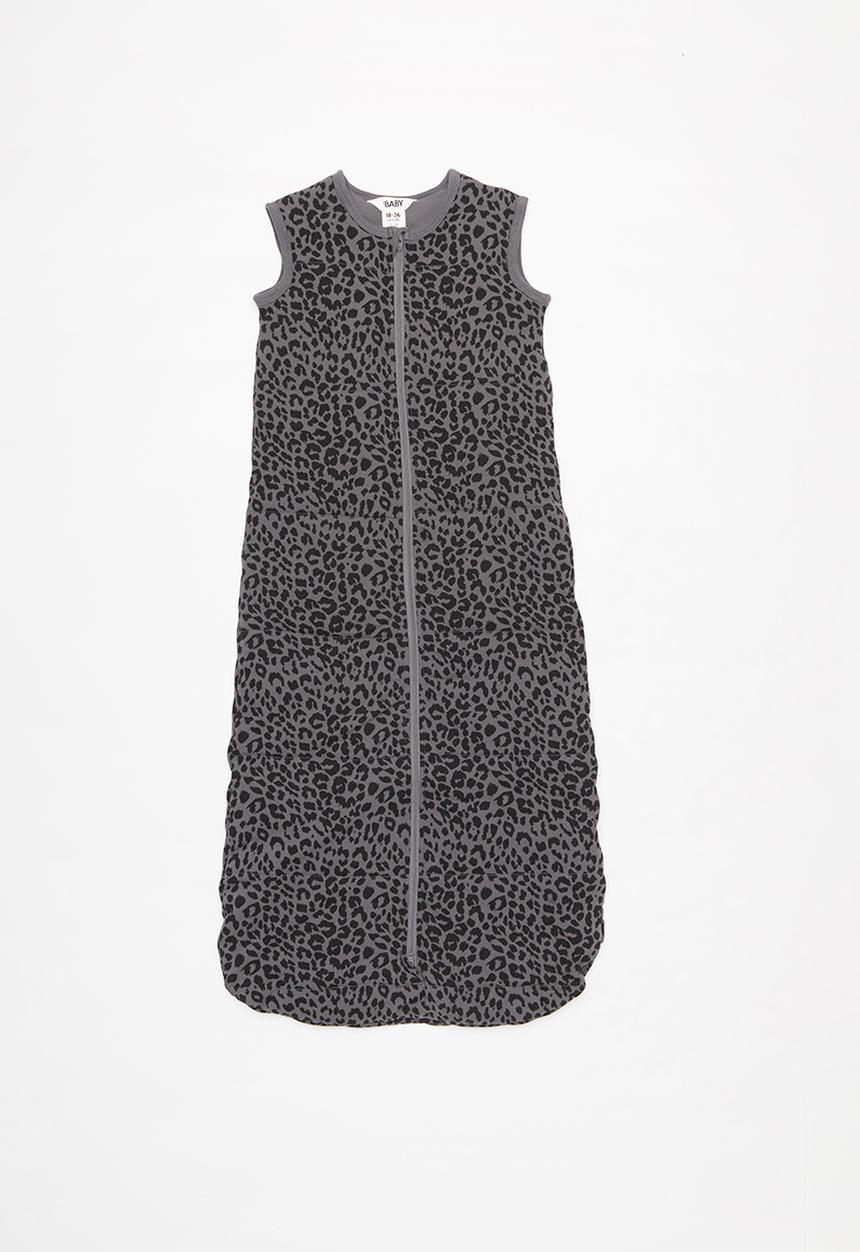 Cotton On - Zip winter bundler - grey & black