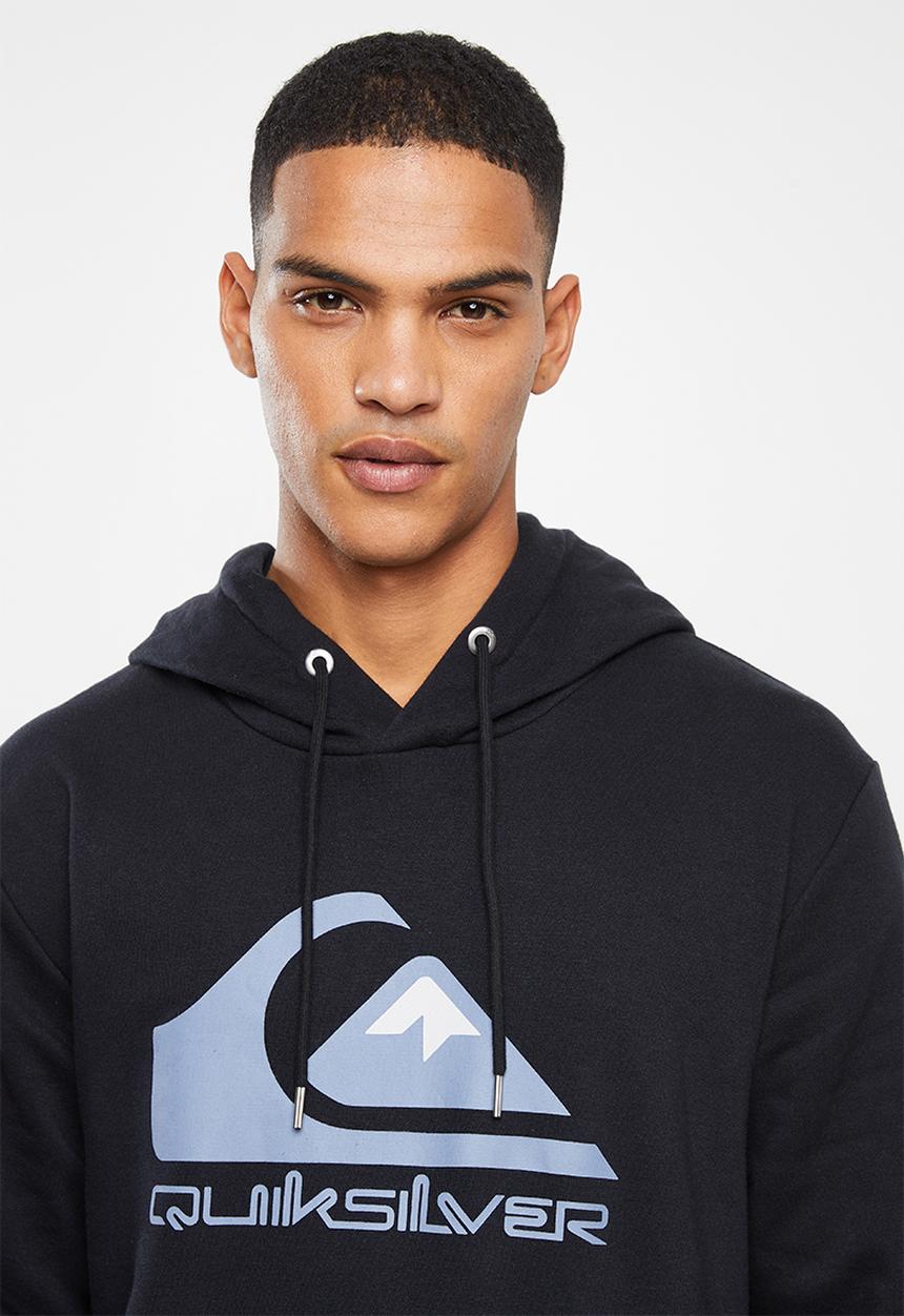 Quiksilver - Comp logo screen hoodie - black
