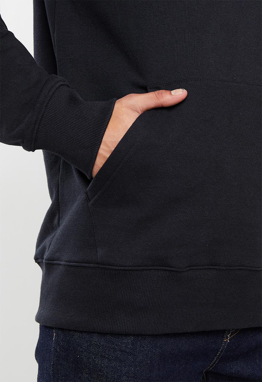 Quiksilver - Comp logo screen hoodie - black