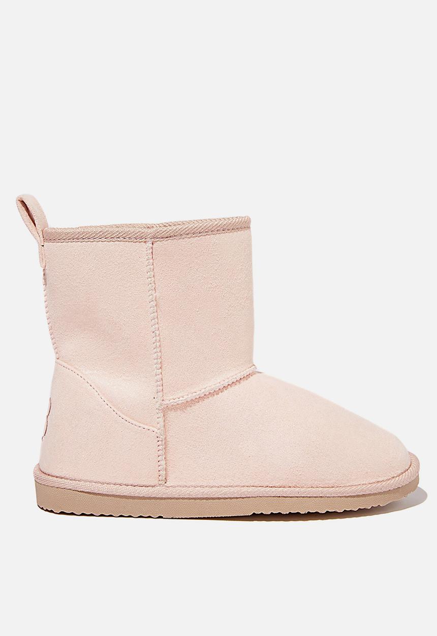 Cotton On - Hallie short home boot - pink