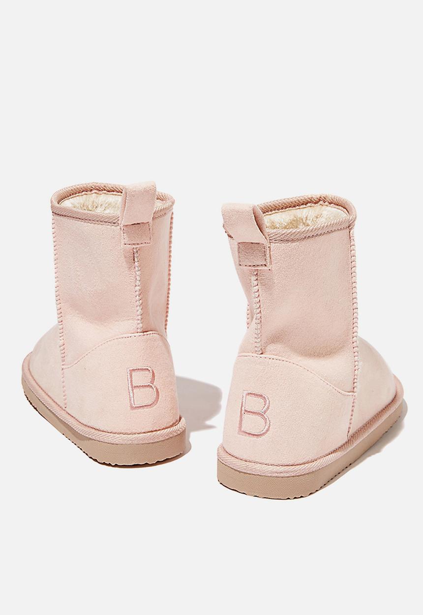 Cotton On - Hallie short home boot - pink