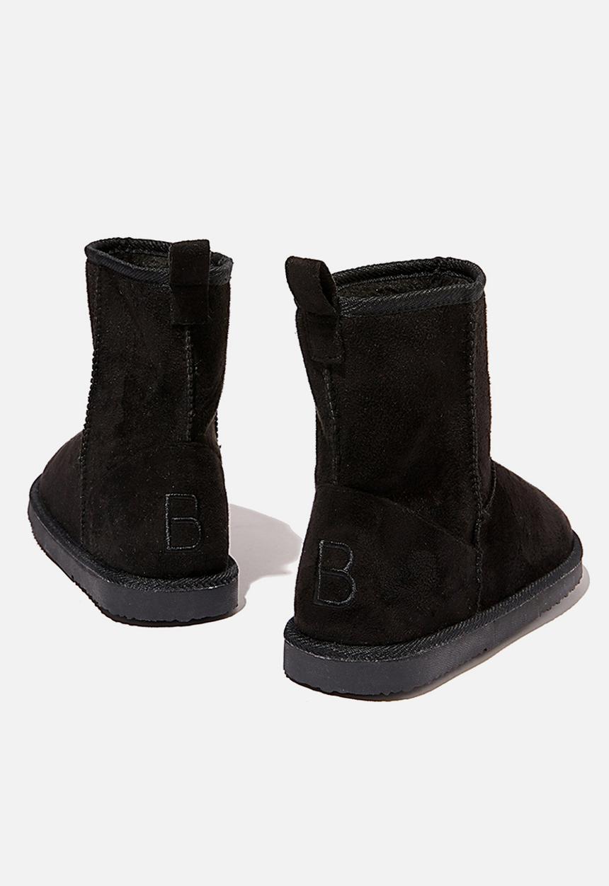 Cotton On - Hallie short home boot - black