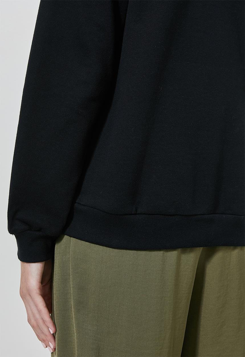 Superbalist - Funnel neck sweat - black