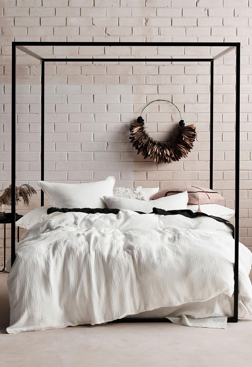 Linen House - Elysian duvet cover set - white