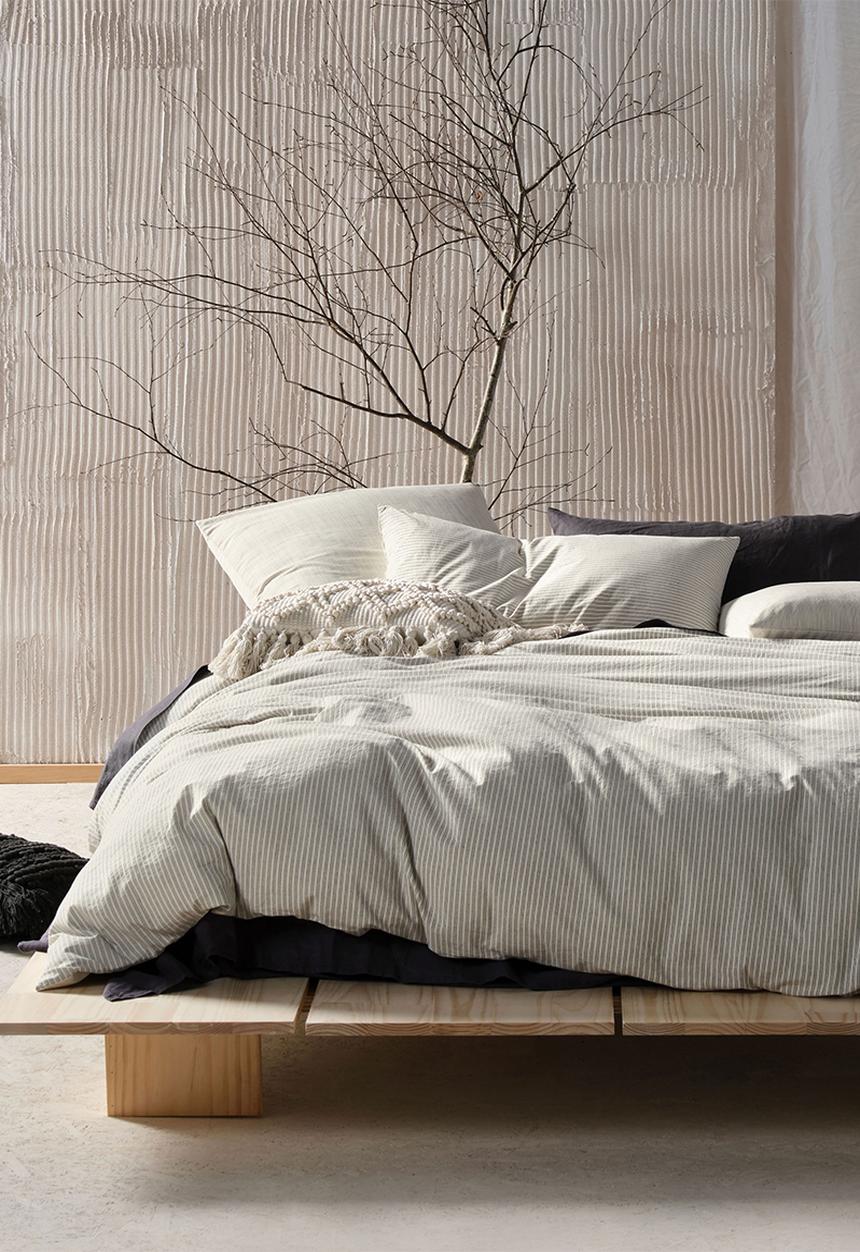 Linen House - Napier duvet cover set - black