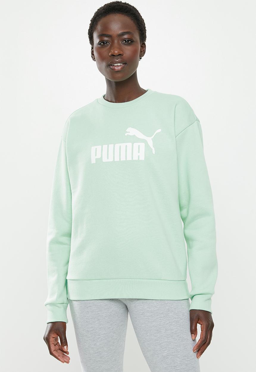 PUMA - Essential logo crew sweat - green