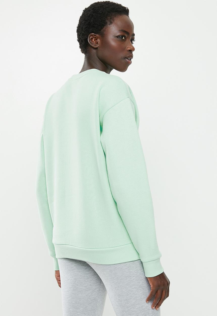 PUMA - Essential logo crew sweat - green