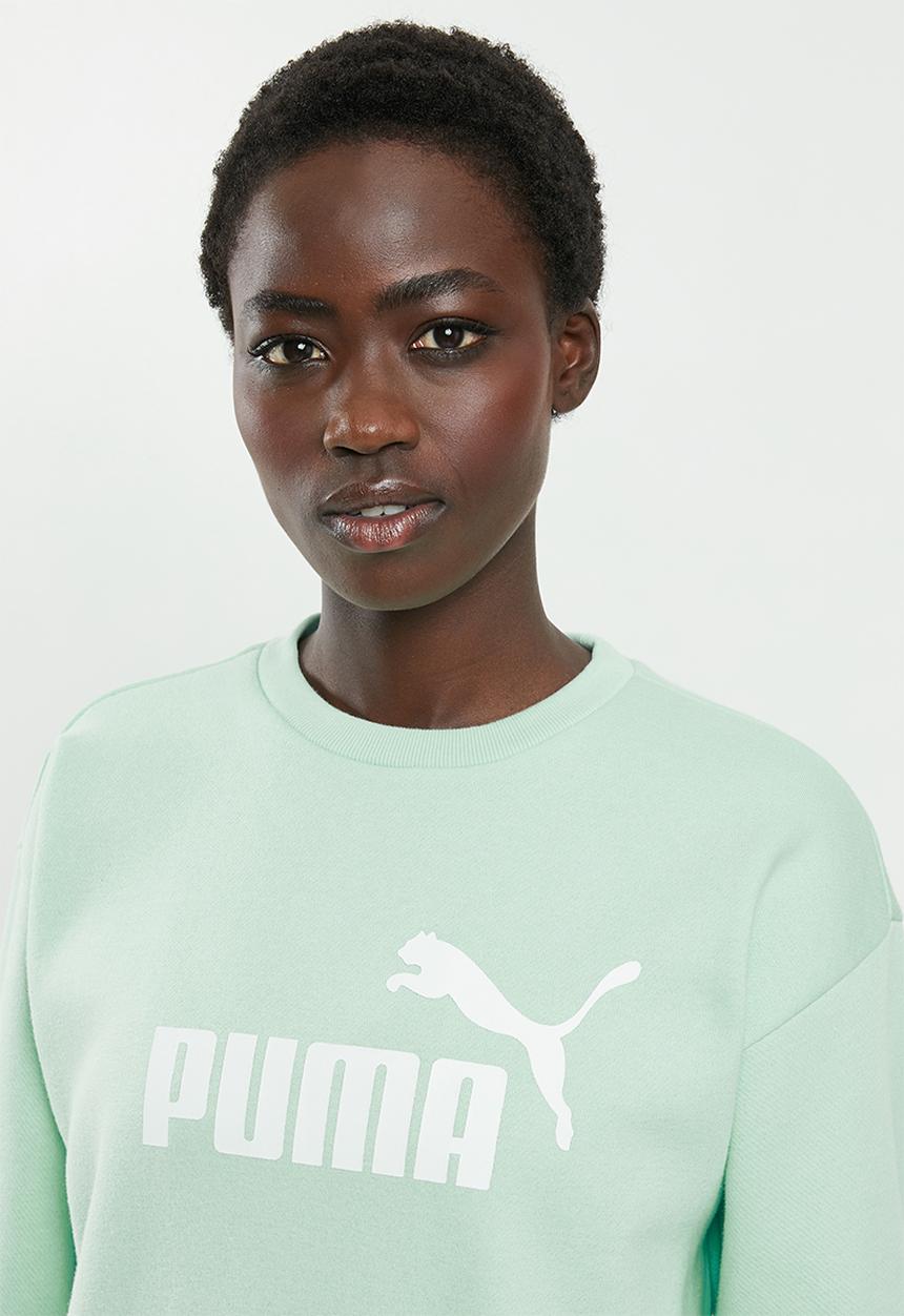 PUMA - Essential logo crew sweat - green