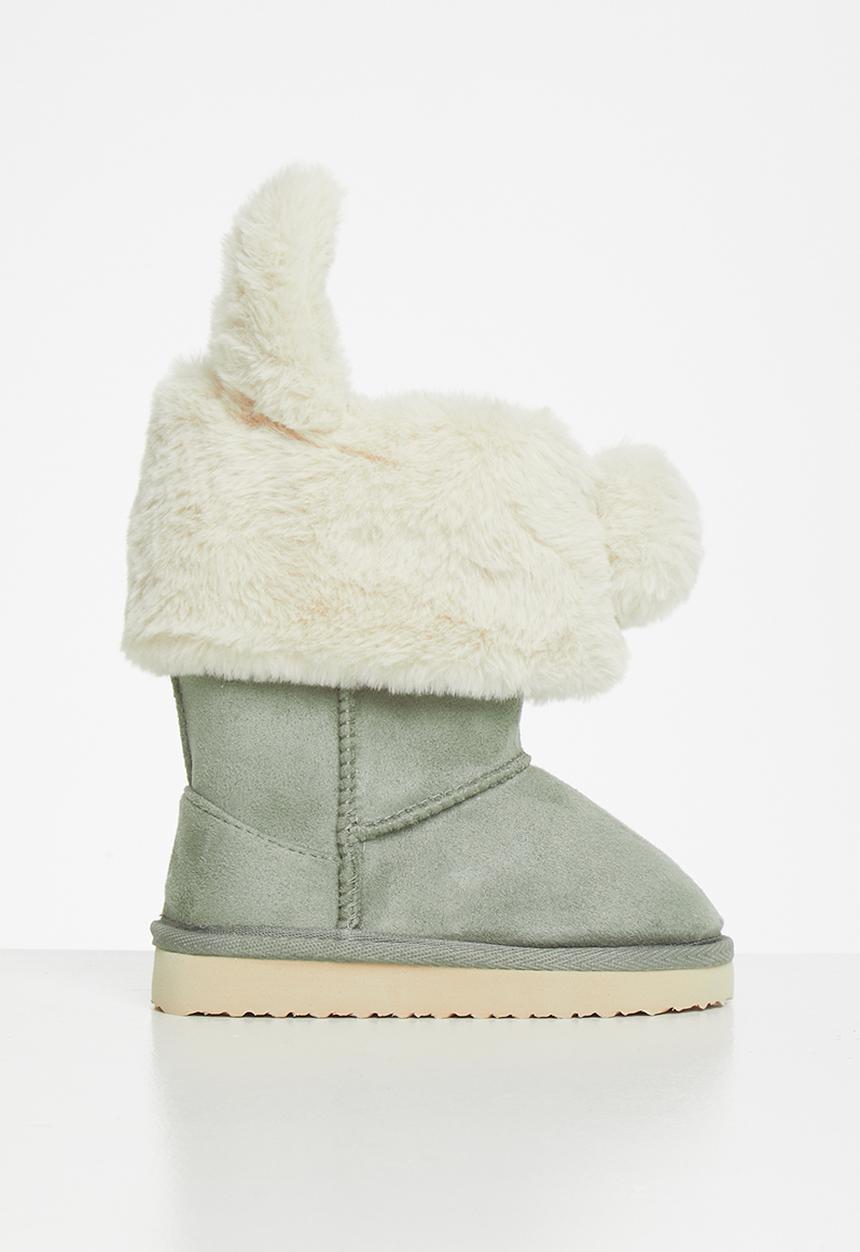 Cotton On - Homeboot & topper multipack - silver sage