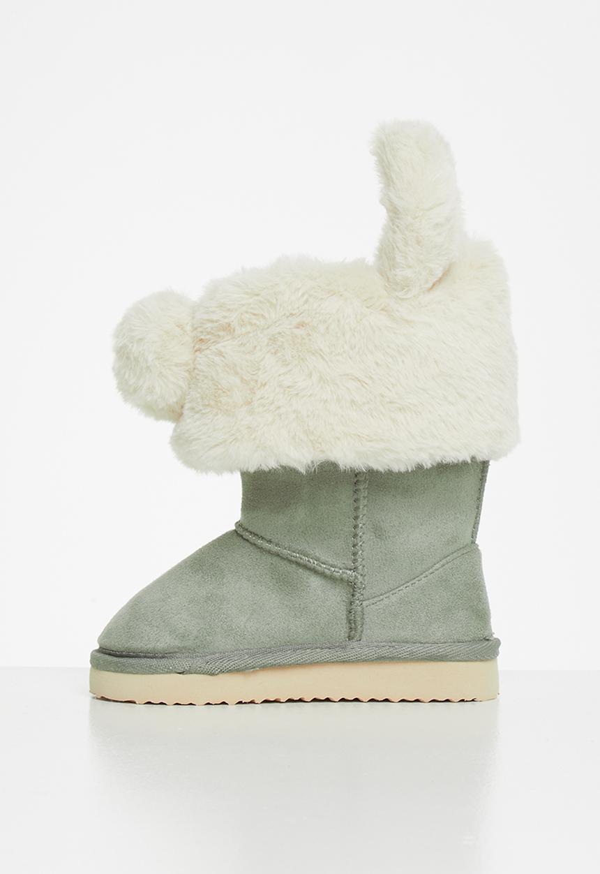Cotton On - Homeboot & topper multipack - silver sage