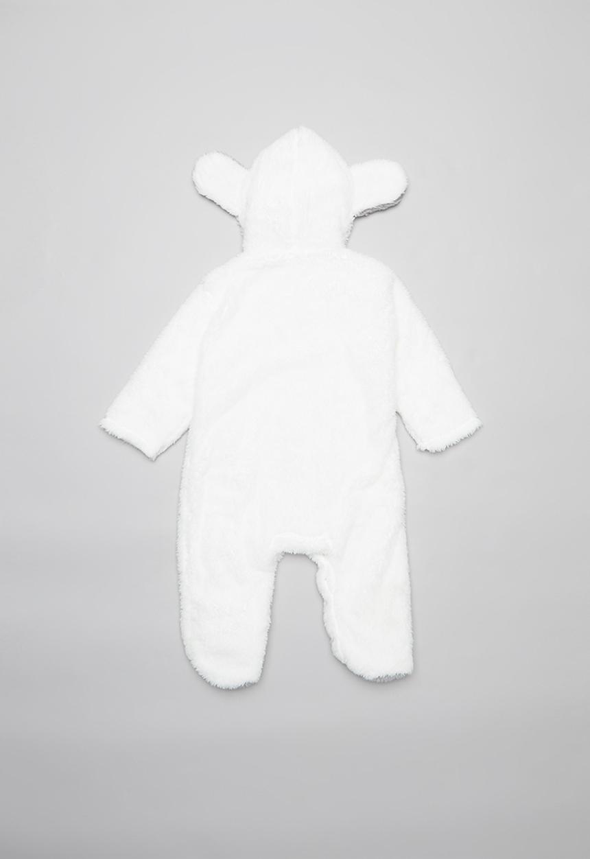 Pop Candy - Teddy babygrow - white