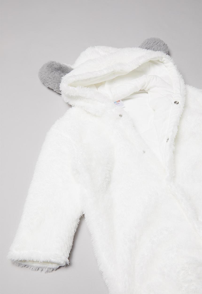 Pop Candy - Teddy babygrow - white