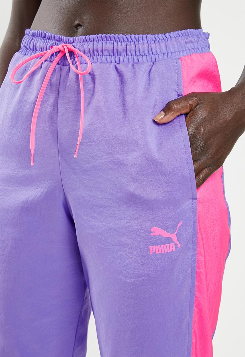 PUMA - Retro pants - purple & pink 