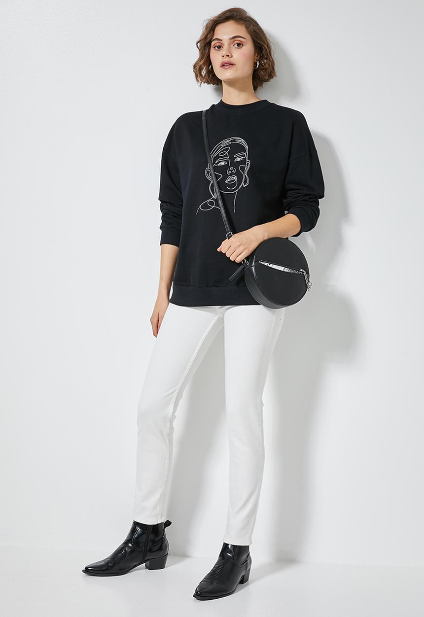 Superbalist - Graphic crew sweat - black