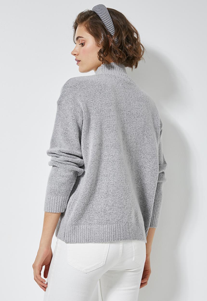 Superbalist - Lofty funnel neck - light grey 