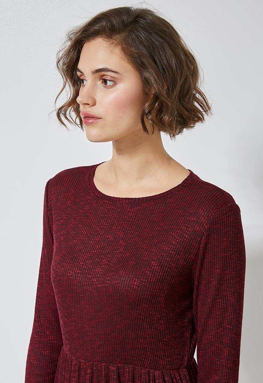 Superbalist - Mini trapeze dress - burgundy 
