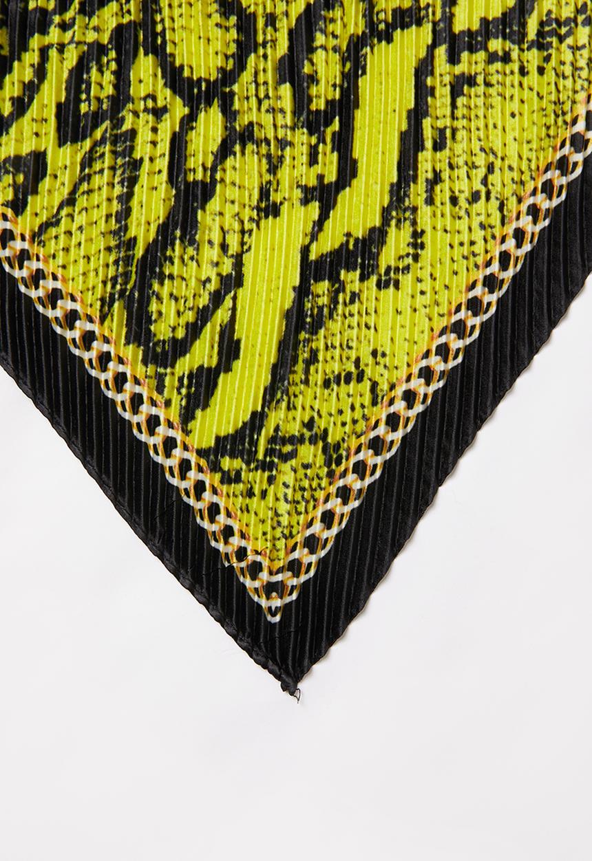 ALDO - Softston scarf -  black & yellow