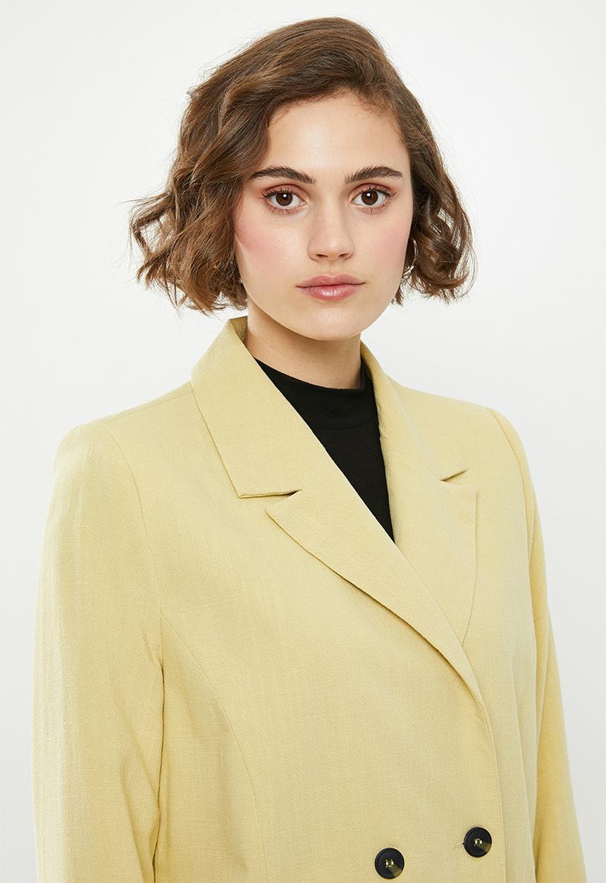 Cotton On - All day textured blazer - raffia