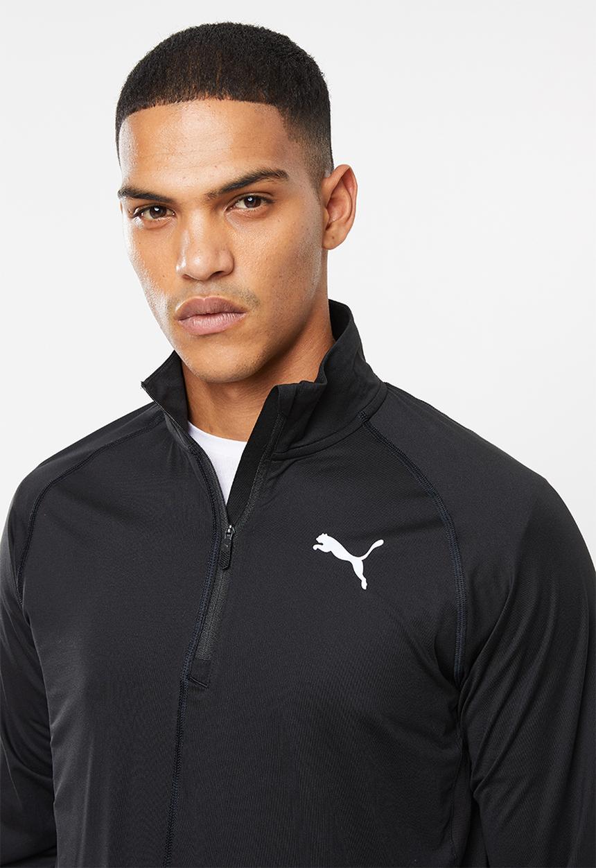 PUMA - Ignite half zip top - black
