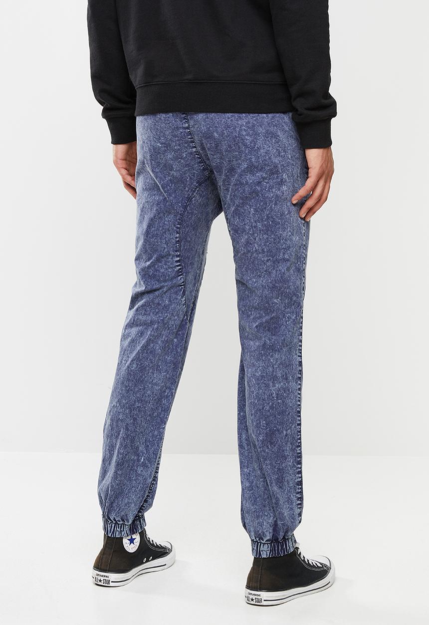 Cotton On - Drake cuffed pants - acid indigo