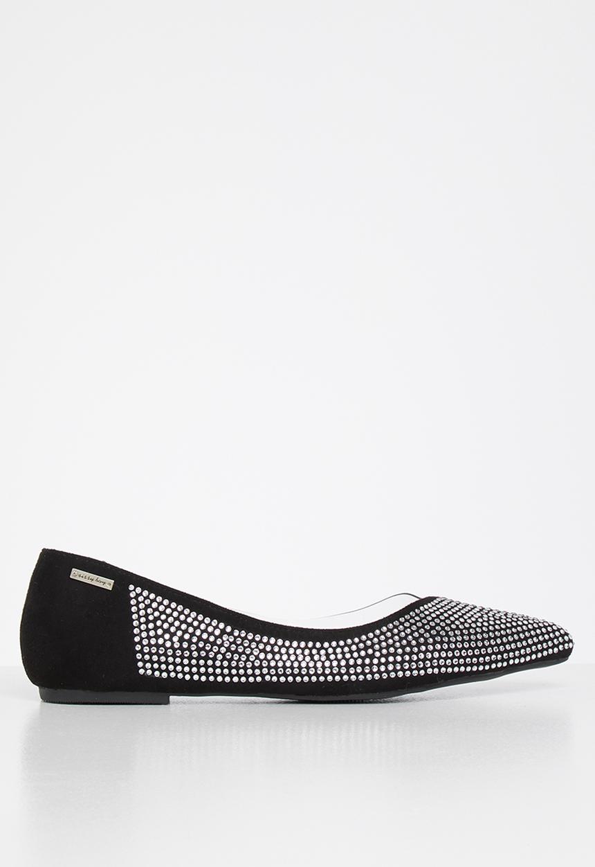 SISSY BOY - Daily flirt bling & patent pump - black