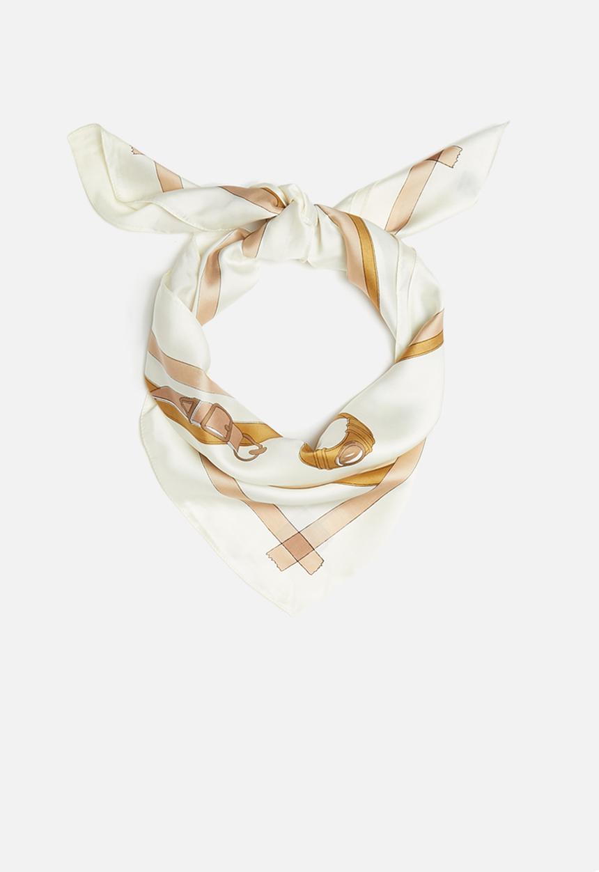 Superbalist - Vintage print neckerchief-cream