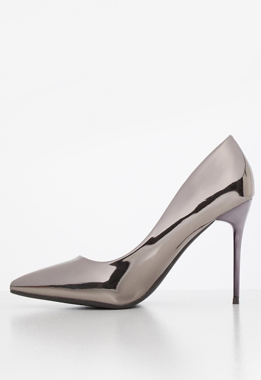 SISSY BOY - Patiently patent court heel - silver