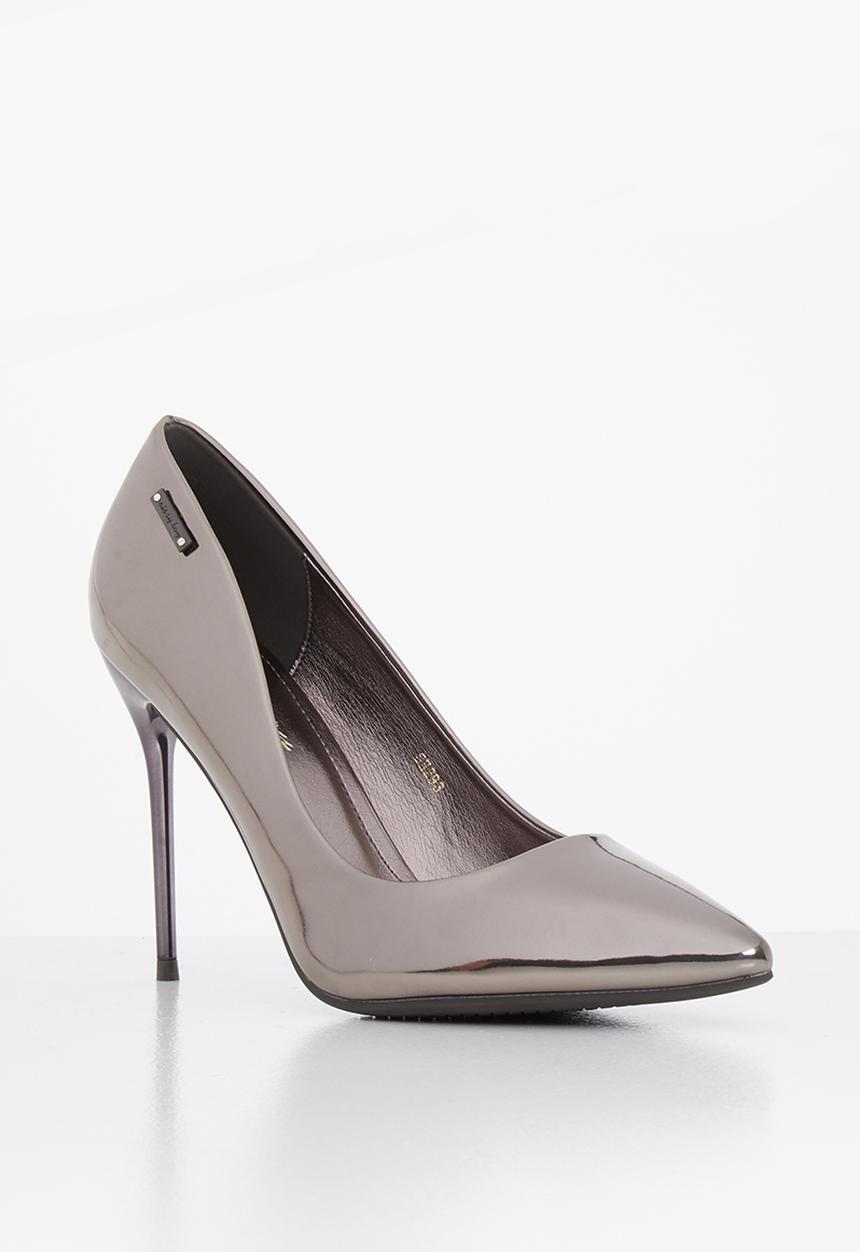 SISSY BOY - Patiently patent court heel - silver
