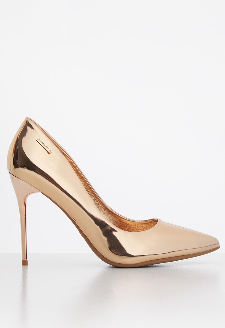 SISSY BOY - Patiently patent court heel - gold