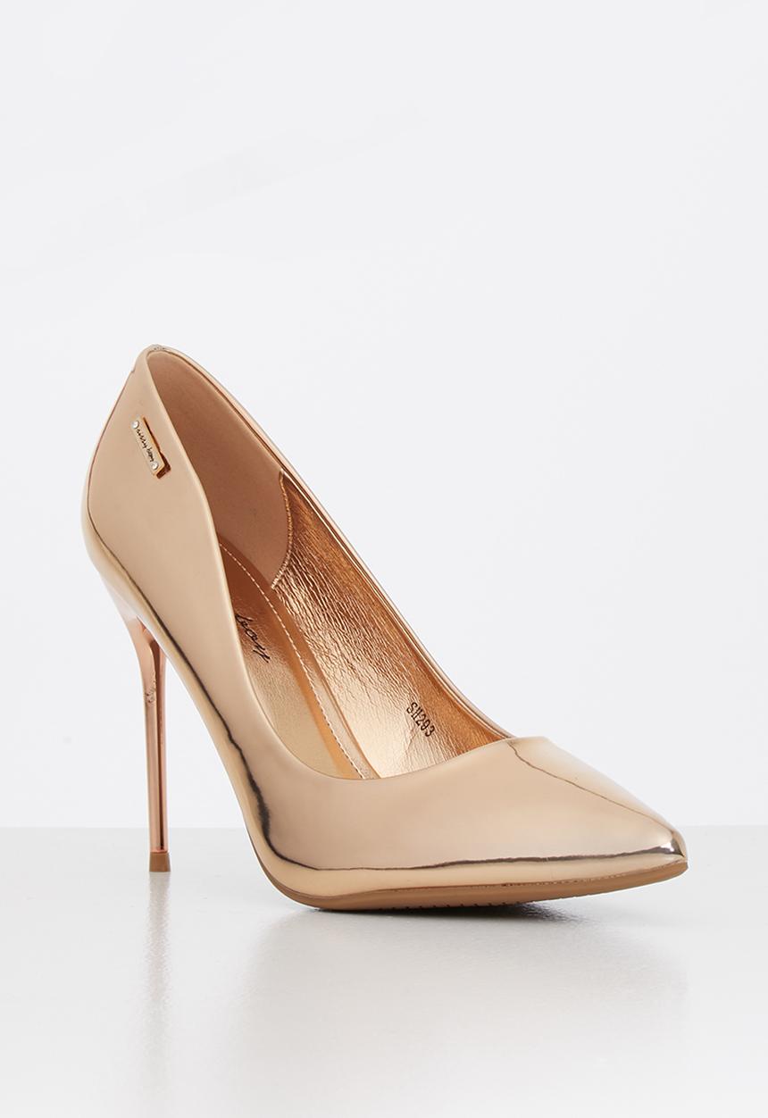 SISSY BOY - Patiently patent court heel - gold