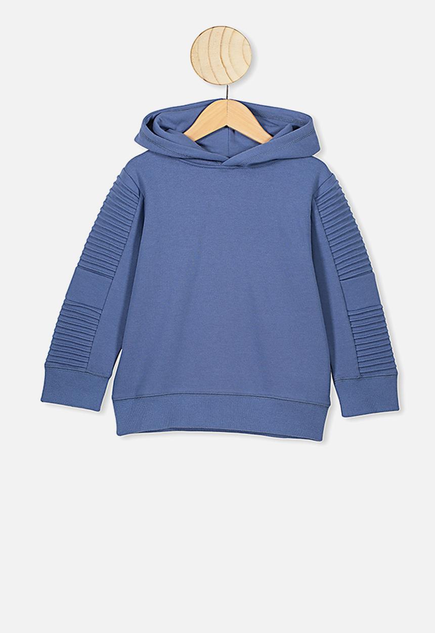 Cotton On - Moto hoodie - blue