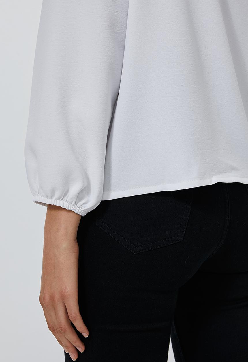 Superbalist - V-neck button down blouse - white